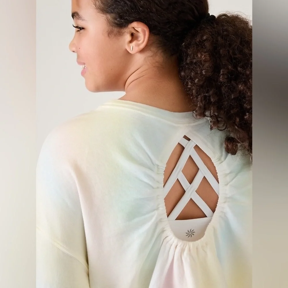 Athleta Girl Sundown Cropped Sweatshirt